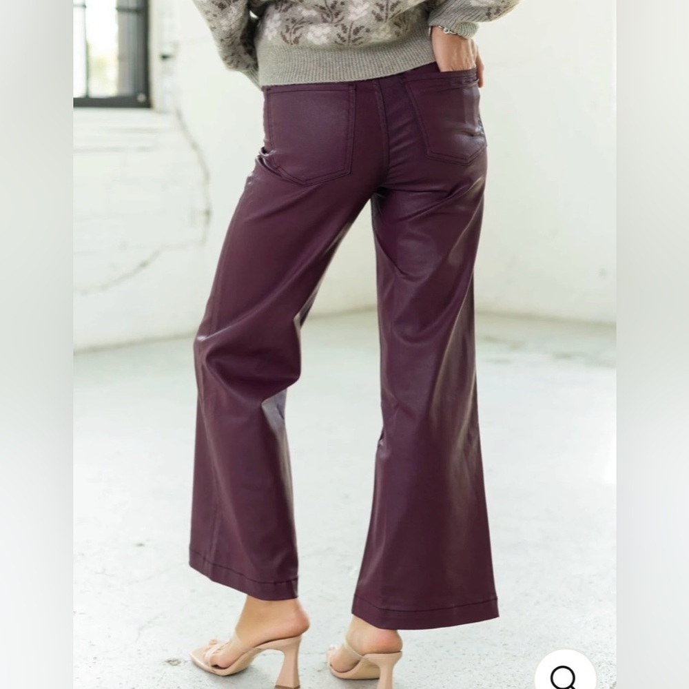 Kut From The Kloth Meg Fab Ab High Rise Coated Wide Leg Jeans NWT! - Picture 3 of 14